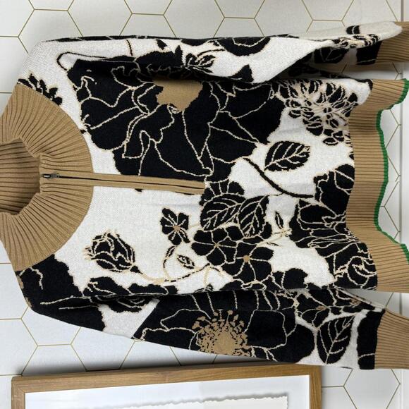 Maeve by Anthropologie Tan Montana Mock-Neck Half-Zip Sweater - Size - Medium - Picture 9 of 9